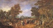 Adriaen van de Venne Allegory of the Truce of 1609 Between the Archduke of Austria (mk05) oil painting on canvas